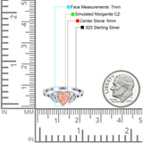 Heart Celtic Wedding Promise Ring Simulated Cubic Zirconia 925 Sterling Silver