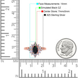 Oval Cut Halo Vintage Wedding Ring Simulated Cubic Zirconia 925 Sterling Silver