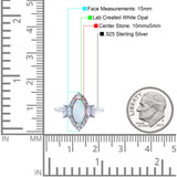 Marquise Vintage Wedding Ring Simulated Cubic Zirconia 925 Sterling Silver