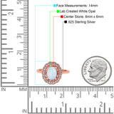 Art Deco Wedding Ring Oval Cut Solid Simulated Cubic Zirconia 925 Sterling Silver