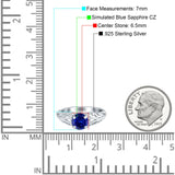 Art Deco Filigree Wedding Engagement Bridal Ring Round Simulated Cubic Zirconia 925 Sterling Silver