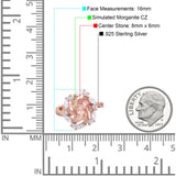 Oval Vintage Art Deco Engagement Ring Simulated Cubic Zirconia 925 Sterling Silver