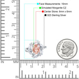 Oval Vintage Art Deco Engagement Ring Simulated Cubic Zirconia 925 Sterling Silver