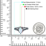 Marquise Art Deco Wedding Bridal Ring Simulated Cubic Zirconia 925 Sterling Silver