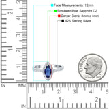 Infinity Twist Marquise Vintage Wedding Ring Simulated Cubic Zirconia 925 Sterling Silver