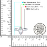 Infinity Twist Marquise Vintage Wedding Ring Simulated Cubic Zirconia 925 Sterling Silver