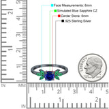 Marquise Wedding Ring Green Emerald Simulated Cubic Zirconia 925 Sterling Silver