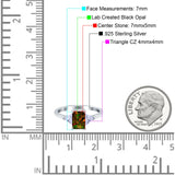 Emerald Cut Art Deco Engagement Ring Simulated Cubic Zirconia 925 Sterling Silver