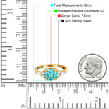 Cushion Cut Marquise Art Deco Wedding Ring Round Simulated Cubic Zirconia 925 Sterling Silver
