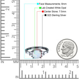 Cushion Cut Marquise Art Deco Wedding Ring Round Simulated Cubic Zirconia 925 Sterling Silver