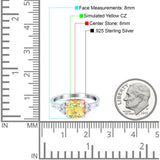 Cushion Cut Marquise Art Deco Wedding Ring Round Simulated Cubic Zirconia 925 Sterling Silver