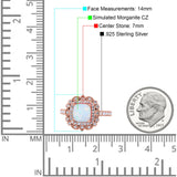 Halo Vintage Style Art Deco Solitaire Accent Cushion Wedding Engagement Ring Round Simulated Cubic Zirconia 925 Sterling Silver