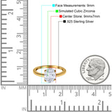Oval Cut Cathedral Solitaire Wedding Engagement Ring Simulated Cubic Zirconia 925 Sterling Silver