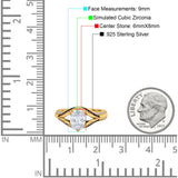 Split Shank Halo Oval Wedding Engagement Ring Black Round Simulated Cubic Zirconia 925 Sterling Silver