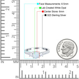 Three Stone Vintage Engagement Bridal Ring Round Simulated Cubic Zirconia 925 Sterling Silver