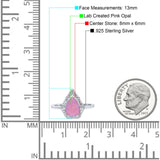 Halo Art Deco Solitaire Accent Pear Wedding Engagement Bridal Ring Band Round Simulated Cubic Zirconia 925 Sterling Silver