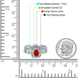 Two Piece Art Deco Wedding Engagement Bridal Set Ring Band Round Simulated Cubic Zirconia 925 Sterling Silver
