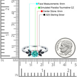 Art Deco Engagement Ring Simulated Black Round Simulated Cubic Zirconia 925 Sterling Silver