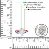 Infinity Twist Sapphire Marquise Wedding Ring Simulated Cubic Zirconia 925 Sterling Silver