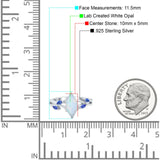 Infinity Twist Sapphire Marquise Wedding Ring Simulated Cubic Zirconia 925 Sterling Silver