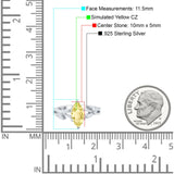 Infinity Twist Marquise Art Deco Engagement Ring Simulated Cubic Zirconia 925 Sterling Silver