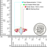 Infinity Twist Marquise Wedding Ring Simulated Cubic Zirconia & Ruby 925 Sterling Silver