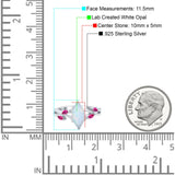 Infinity Twist Marquise Wedding Ring Simulated Cubic Zirconia & Ruby 925 Sterling Silver