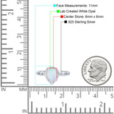 Halo Pear Shape Wedding Engagement Ring Round Simulated Cubic Zirconia 925 Sterling Silver