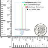 Teardrop Art Deco Pear Wedding Bridal Ring Round Simulated Cubic Zirconia 925 Sterling Silver