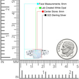 Art Deco Cushion Cut Wedding Engagement Bridal Ring Simulated Cubic Zirconia 925 Sterling Silver