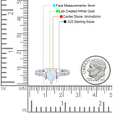 Art Deco Pear Shape Wedding Bridal Ring Triangle Simulated Cubic Zirconia 925 Sterling Silver