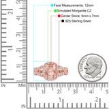 Infinity Twisted Shank Art Deco Halo Oval Wedding Engagement Ring Round Simulated Cubic Zirconia 925 Sterling Silver