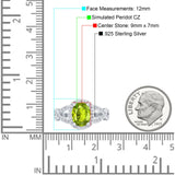Infinity Twisted Shank Art Deco Halo Oval Wedding Engagement Ring Round Simulated Cubic Zirconia 925 Sterling Silver