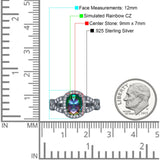 Infinity Twisted Shank Art Deco Halo Oval Wedding Engagement Ring Round Simulated Cubic Zirconia 925 Sterling Silver