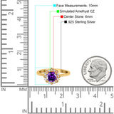 Halo Floral Style Art Deco Round Wedding Engagement Ring Simulated Cubic Zirconia 925 Sterling Silver