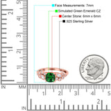 Vintage Style Art Deco Cushion and Marquise Wedding Engagement Ring Simulated Cubic Zirconia 925 Sterling Silver