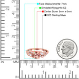 Vintage Style Art Deco Cushion and Marquise Wedding Engagement Ring Simulated Cubic Zirconia 925 Sterling Silver