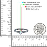 Vintage Style Twisted Half Eternity Band Marquise Wedding Engagement Ring Simulated Cubic Zirconia 925 Sterling Silver