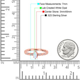 Vintage Style Twisted Half Eternity Band Marquise Wedding Engagement Ring Simulated Cubic Zirconia 925 Sterling Silver