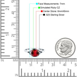 Celtic Art Deco Wedding Engagement Bridal Ring Round Simulated Cubic Zirconia 925 Sterling Silver