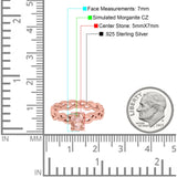 Celtic Weave Braided Style Oval Wedding Engagement Ring Simulated Cubic Zirconia 925 Sterling Silver