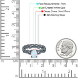 Celtic Weave Braided Style Oval Wedding Engagement Ring Simulated Cubic Zirconia 925 Sterling Silver