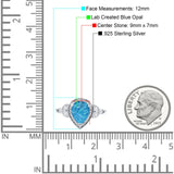 Halo Art Deco Wedding Pear Bridal Ring Marquise Round Simulated Cubic Zirconia 925 Sterling Silver