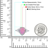 Halo Art Deco Wedding Pear Bridal Ring Marquise Round Simulated Cubic Zirconia 925 Sterling Silver