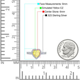 Heart Promise Ring Halo Heart Round Simulated Cubic Zirconia 925 Sterling Silver