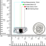 Three Piece Infinity Shank Cushion Cut Art Deco Halo Engagement Ring Round Simulated Cubic Zirconia 925 Sterling Silver