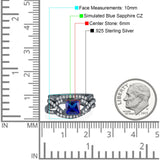 Three Piece Infinity Shank Cushion Cut Art Deco Halo Engagement Ring Round Simulated Cubic Zirconia 925 Sterling Silver