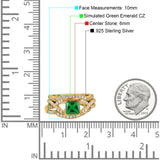 Three Piece Infinity Shank Cushion Cut Art Deco Halo Engagement Ring Round Simulated Cubic Zirconia 925 Sterling Silver