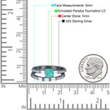 Princess Cut Bridal Ring Set with Cubic Zirconia  & Sterling Silver