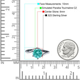 Art Deco Wedding Bridal Engagement Ring Round Simulated Cubic Zirconia 925 Sterling Silver